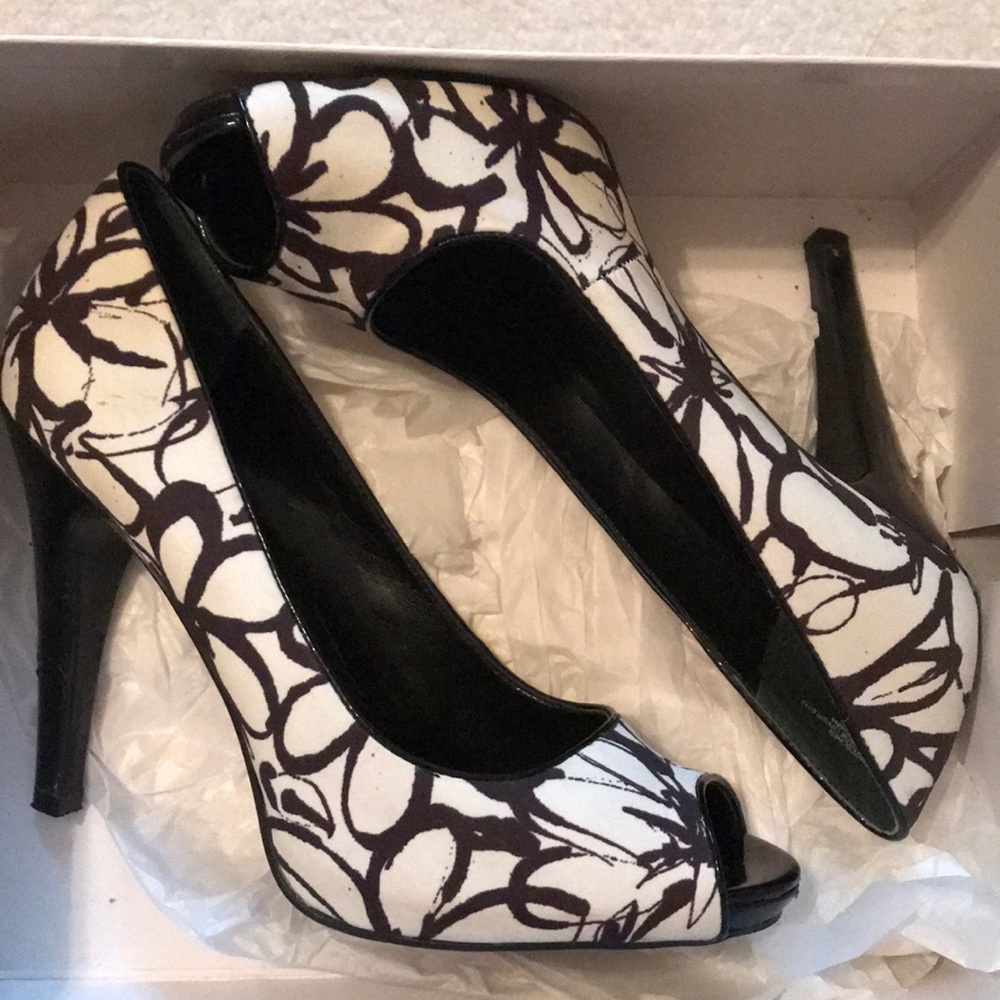 Nine West open-toe heels